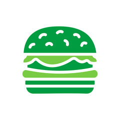 Hamburger Icon Vector Illustration Green Version