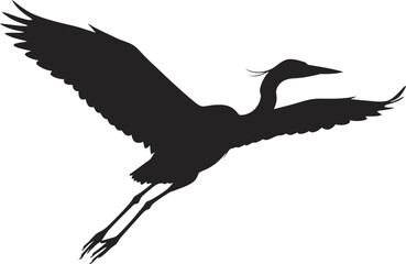 a black bird flying gracefully on transparent background