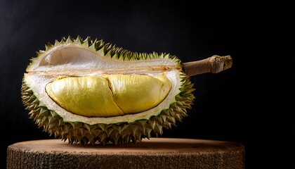 exploring durian fruit tropical nature still life in studio textured exotic delicacies from southeast asia