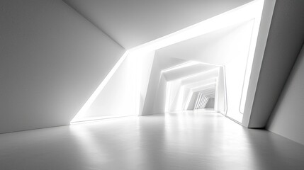 White modern hallway