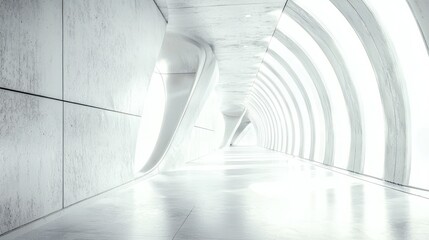 White modern hallway