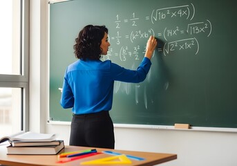 Math Lesson on Blackboard