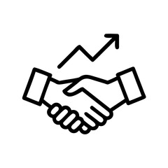 Obraz premium handshake vector illustration