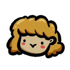 happy girl cartoon png outline, cute cartoon handdraw clipart kids doodle element hand drawn doodle, handwriting clipart, kawaii kids drawing, funny character, childlike sketch, handwritten words,