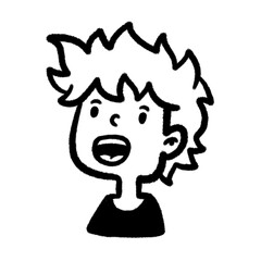 wow man png outline, cute cartoon handdraw clipart kids doodle element hand drawn doodle, handwriting clipart, kawaii kids drawing, funny character, childlike sketch, handwritten words,