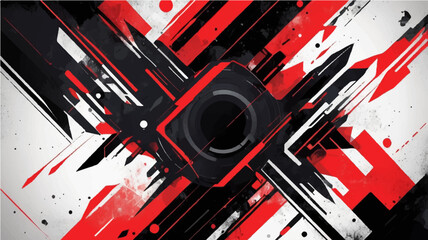 Abstract grunge background with textured vector design and circular elements