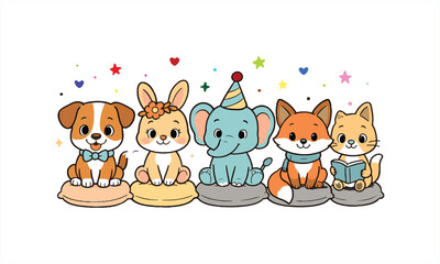 Naklejka premium cat and mouse