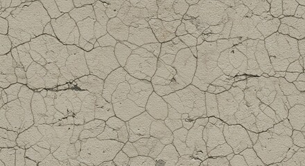 Close-up of dry, cracked earth showing intricate patterns of desiccation and erosion on a textured surface, representing environmental conditions.