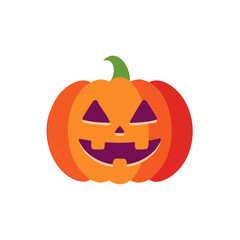 Cheerful Jack O Lantern Illustration for Halloween Holiday Season