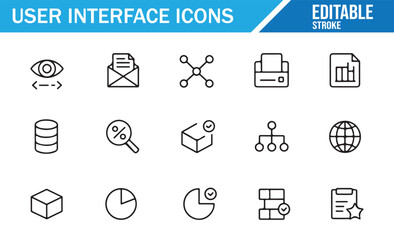 Collection of Web and App Design Icons for Developers and Designers