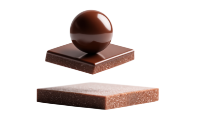 Exquisite Chocolate Sphere Balancing Act A Captivating Display of Culinary Artistry and Delicious Confectionery