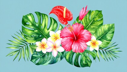 Vibrant tropical bouquet
