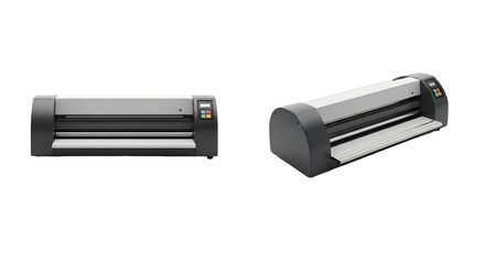 Professional Laminator Machine with Control Panel and Rollers.