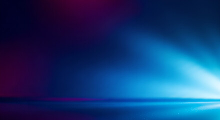 Fototapeta premium Blue Abstract Light Beam Background Stage Surface