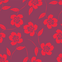 seamless pattern with flowers