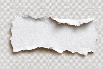 torn or ripped white paper isolated on transparent png background, realistic torn paper edges, Torn Paper effect mockup