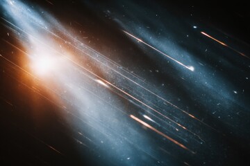 retro film light leak overlay effect with scratch dust and light leaks, retro grain noisy film distressed texture light leak flare on black background