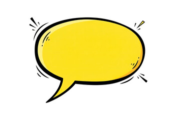 Speech bubble icon for comic book. Call cloud cartoon vector illustration