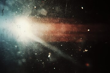 retro film light leak overlay effect with scratch dust and light leaks, retro grain noisy film distressed texture light leak flare on black background