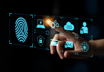 System for safeguarding digital identity using fingerprint authentication, encryption, and secure access protocols across cloud, device, and personal data environments Latch