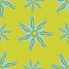 Fototapeta premium Vintage seamless floral pattern. Liberty style background of small pastel colorful flowers. Small flowers scattered over a white background. Stock vector for printing on surfaces
