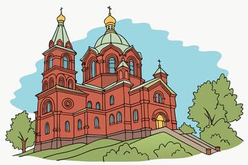 Fototapeta premium Uspenski Cathedral – Helsinki, Finland