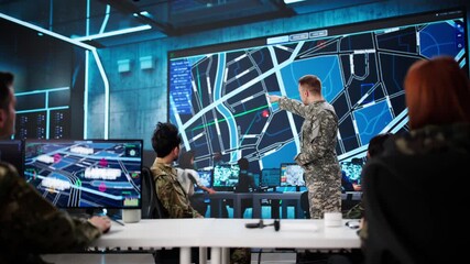 Meeting At Army Control Center - Powered by Adobe