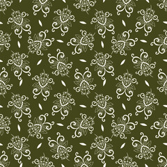 seamless pattern with flowers