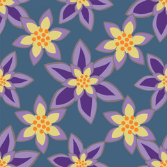 Seamless watercolor floral pattern design