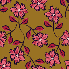 seamless pattern with flowers