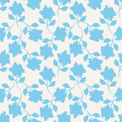 Seamless watercolor floral pattern design