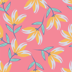 cute flower pattern image for fabric textile or wall decoration