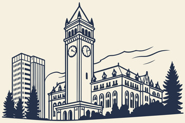 Great Northern Clocktower – Spokane, Washington, United States