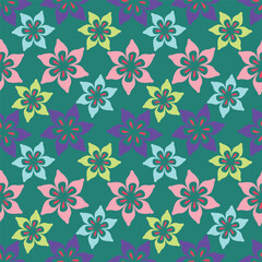 Hand drawn summer floral backround. Botanical seamless pattern . Sketch drawing. Design for fashion , fabric, textile, wallpaper, cover, web , wrapping and all prints
