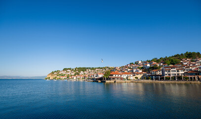 View of Old Ohrid and the lake
