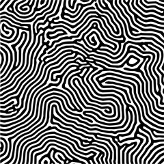 Abstract black and white line pattern optical illusion vector background seamless design modern art wallpaper graphic