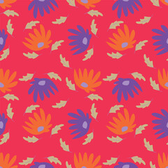 seamless pattern with flowers
