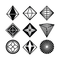 set of abstract geometric shapes