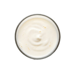 Creamy Yogurt in Glass Bowl: Perfect for Recipes and Dips