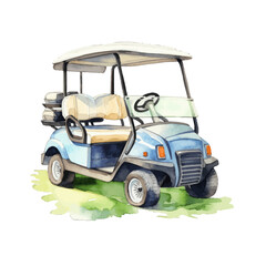golf cart on golf course