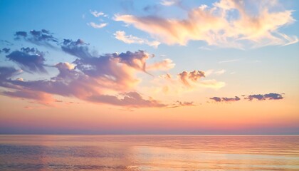 Fototapeta premium Peaceful sunset over calm water (1)