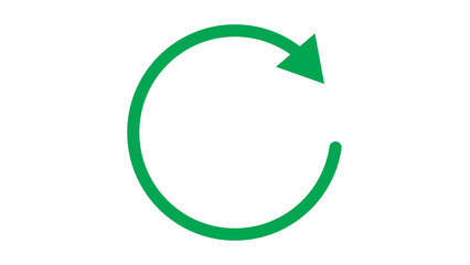 Reload Icon image is green with transparent background