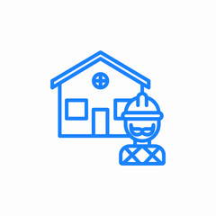 house worker master icon sign vector