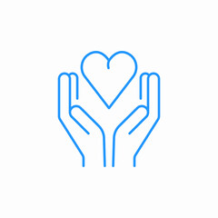 sharing love icon sign vector