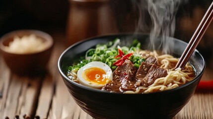 Aromatic Beef Noodle Soup featuring Fresh Herbs and a variety of Spices for a delightful culinary experience