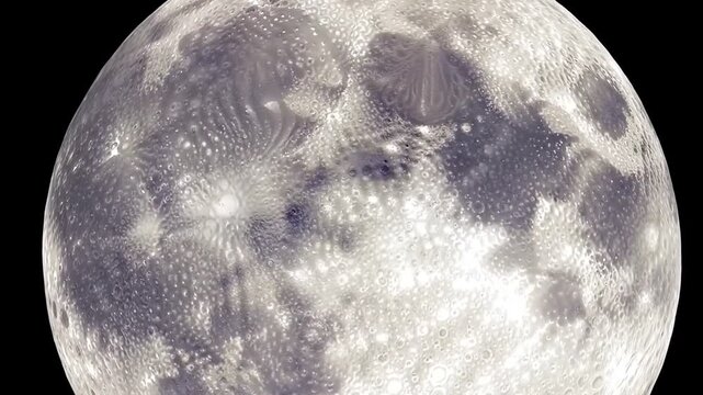 Full moon close up