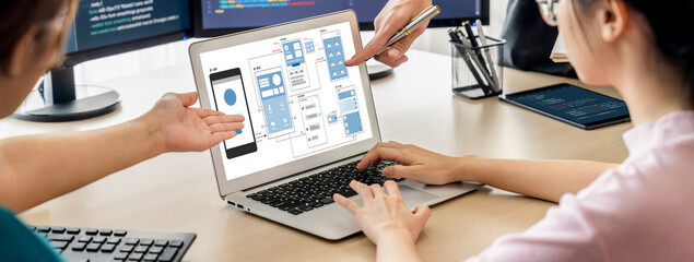 UX UI design process for brisk mobile application and website . Creative prototype of wireframe for professional app developer .