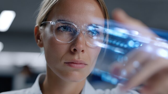 tech support scene, professional technician using holographic interface, digital troubleshooting environment, futuristic office