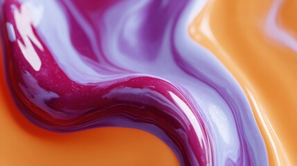 Obraz premium abstract fluid marble background with vibrant swirling colors