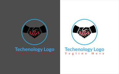 Techenology logo design vector